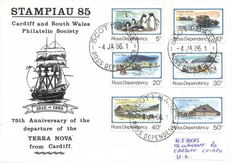 Commemorative cover from Scott Base 4th January 1986