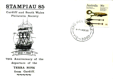 Commemorative cover from Melbourne 14th October 1985
