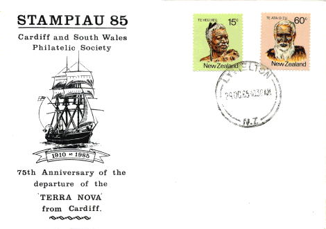 Commemorative cover from Lyttelton  29th October 1985