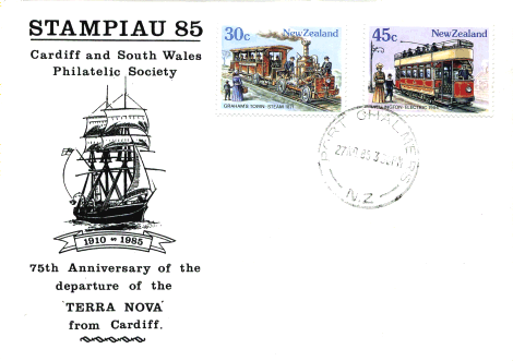 Commemorative cover from Port Chalmers  27th November 1985