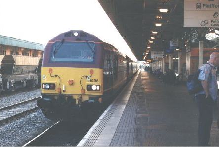 The last Glasgow TPO arriving at Cardiff Central